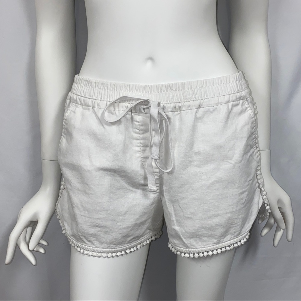 White LOFT shorts